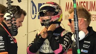 Checo, antes que del inicio del Gran Premio de Canadá