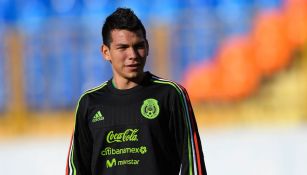 Chucky, durante un entrenamiento con la Selección