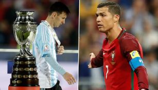 Messi y CR7, tras caer contra Chile