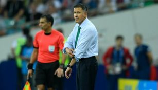 Juan Carlos Osorio, durante las 'Semis' de la Confederaciones de Rusia 2017