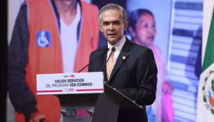 Miguel Ángel Mancera en un evento de la CDMX