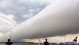 Nube cilíndrica se paseo por el Aeropuerto de Múnich