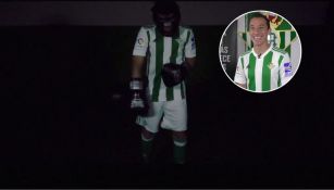 Guardado, durante su presentación con el Betis 