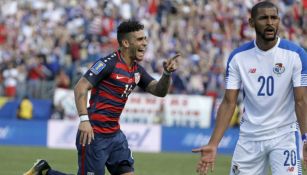 Dom Dwyer celebra su gol frente a Panamá