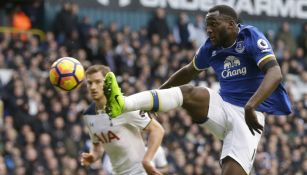 Romelu Lukaku en un partido de Everton