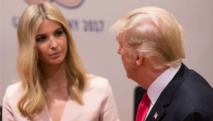 Ivanka Trump y su padre, en una sesión del G20