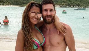 Antonella y Messi en las islas Antigua y Barbuda