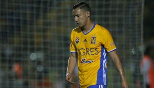 Dueñas, durante un juego con Tigres en el Clausura 2017