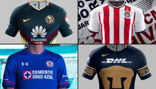 Los uniformes de local de los cuatro 'grandes'