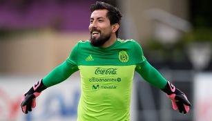 Miguel Fraga en entrenamiento con el Tri