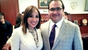 Xóchitl Tress y Javier Duarte en Veracruz