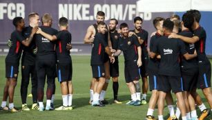 Barcelona disfruta del entrenamiento en el Camp Tito Vilanova