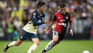 Carlos Orrantia en el partido contra Atlas