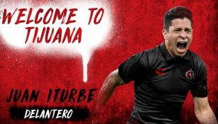 Imagen con la que Tijuana le dio la bienvenida a Juan Manuel Iturbe