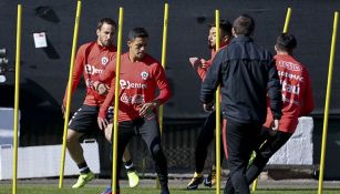 Alexis Sánchez entrena con Chile previo a Fecha FIFA