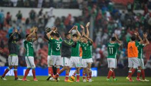 Los jugadores de la Selección Mexicana agradecen el apoyo de la afición