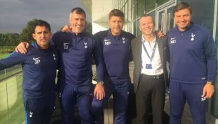 Higuera visita las instalaciones del Tottenham