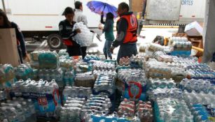 Recolecta de víveres para los afectados en Oaxaca