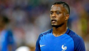 Patrice Evra, durante un encuentro de la Selección de Francia 