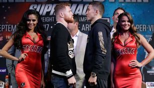 Canelo y 'GGG' realizan el careo 