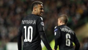 Neymar, durante un partido con el PSG