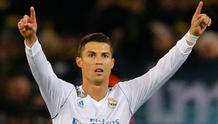 Cristiano celebta gol contra el Borussia Dortmund