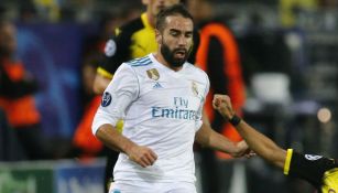 Carvajal, en el juego contra el BVB en la Champions