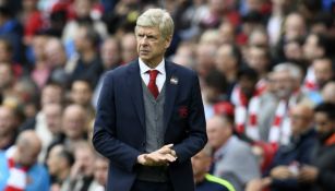 Arsene Wenger, durante un partido del Arsenal en la Premier League