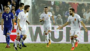 Asier Illarramendi celebrando su gol frente a Israel