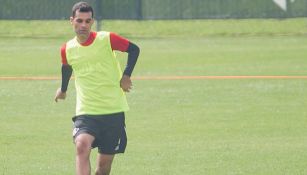 Rafael Márquez, durante entrenamiento con Atlas