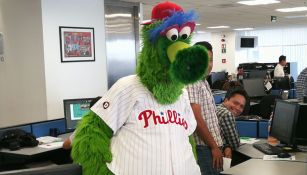 El Phillie Fanático, en su llegada a nuestra sede