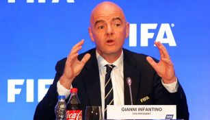 Infantino, durante una conferencia de prensa 