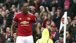 Anthony Martial celebra su anotación contra Tottenham