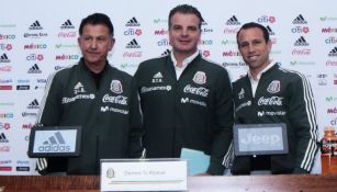 Torrado, Dennis te Kloese y Osorio en conferencia de prensa