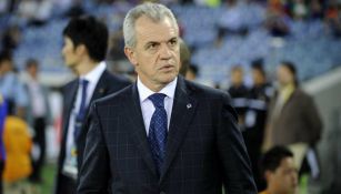 Javier Aguirre, durante un juego al mando de la Selección de Japón