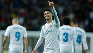 Asensio celebra su gol frente a Las Palmas