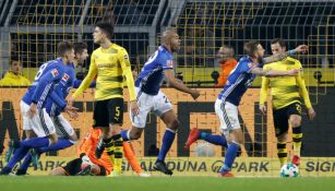 Naldo celebra el gol del empate contra el BVB 