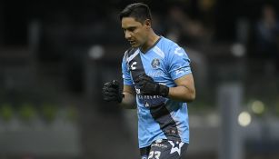 Moisés Muñoz, durante un partido del Puebla 