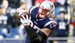 Rob Gronkowski, durante un juego con los Patriots