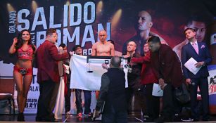 Orlando Salido durante la ceremonia de pesaje 