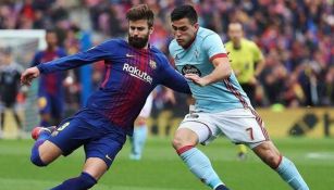 Piqué en el partido del Barcelona contra el Leganés