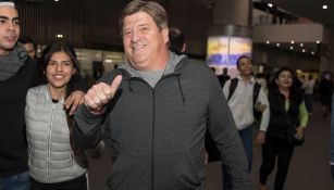 Miguel Herrera, a su llegada a la CDMX