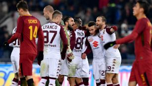 Torino festeja triunfo contra la Roma