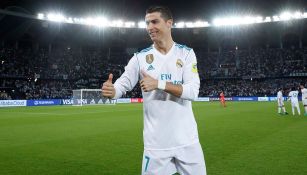 Cristiano Ronaldo celebra en el Mundial de Clubes 