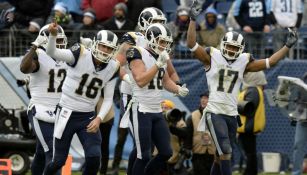 Rams festeja TD de Cooper Kupp frente a Titans