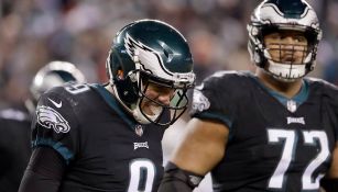 Nick Foles celebra el triunfo de Philadelphia 