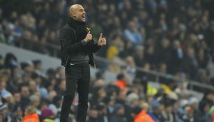 Pep Guardiola, durante un partido contra el Tottenham Hotspur