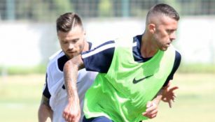 Ménez en un entrenamiento con Antalyaspor