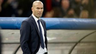 Zinedine Zidane durante partido con el Real Madrid 