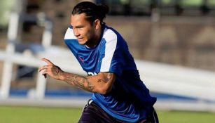 Gullit Peña, durante un entrenamiento con Rangers